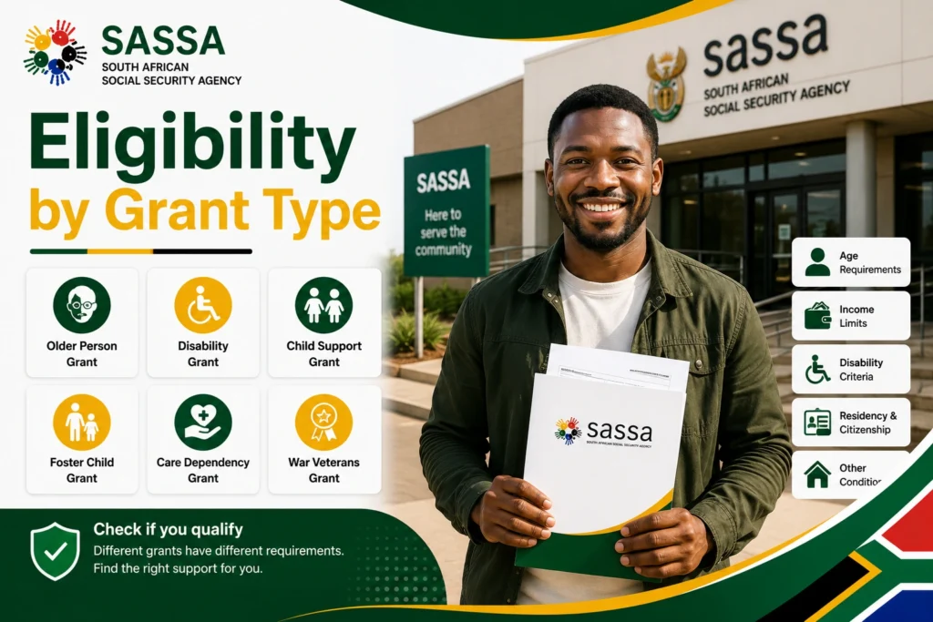 SASSA Grant Eligibility Rules by Grant Type SASSA Grant Eligibility Rules by Grant Type