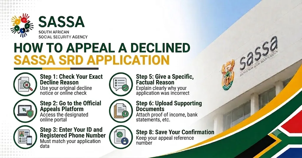 How to Appeal a Declined SASSA SRD Application How to Appeal a Declined SASSA SRD Application