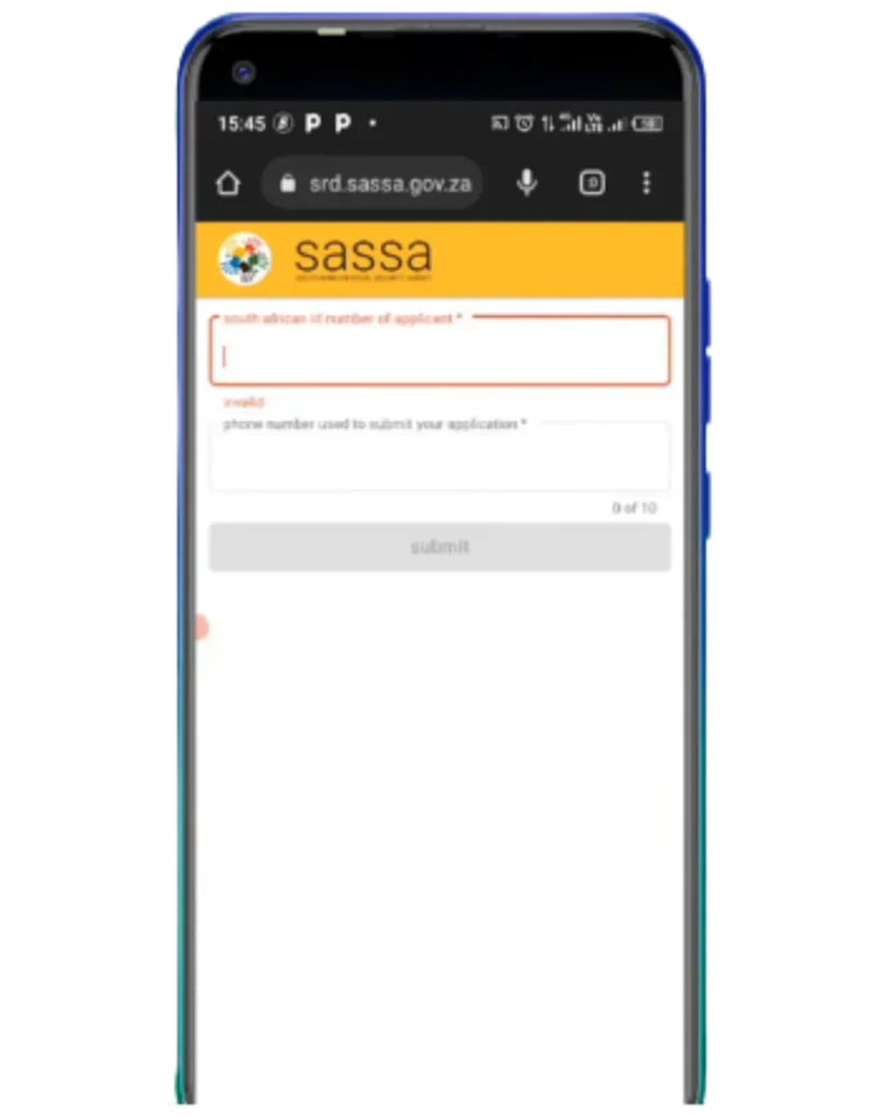 Step 1: Go to the Official Contact/Update Page How to Change Your Number on srd.sassa.gov.za