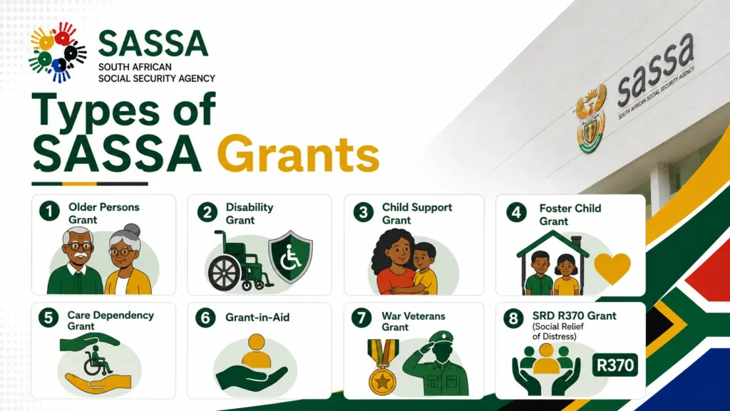 Types of SASSA Grants