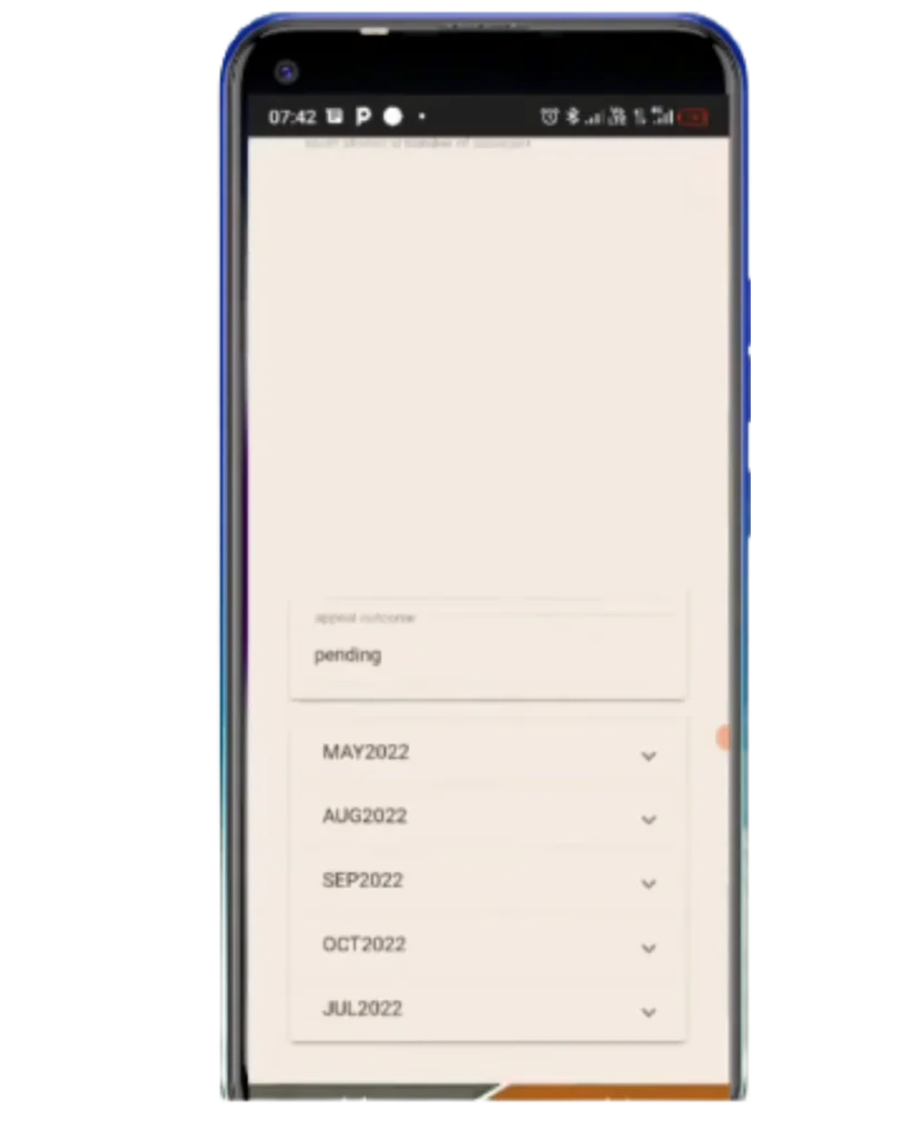 Step 4 Select the Declined Month Step 4 Select the Declined Month